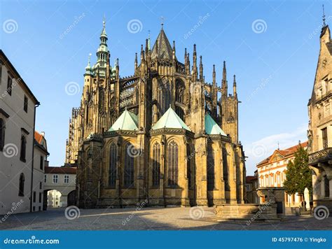 Gothic Cathedral Of Saint Vitus In Prague Stock Photo Image Of Church