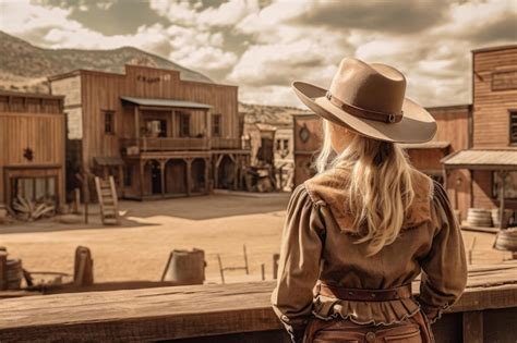 Premium Ai Image Cowboy Girl Wild West Generate Ai