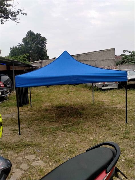 Tenda Lipat Matic Ukuran X Dan Tirai Sisi Praktis Tinggal Tarik