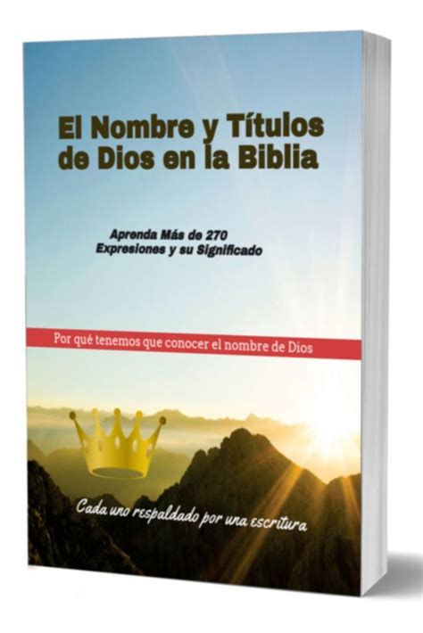 El Nombre Y Titulos De Dios En La Biblia Nombres De Dios Nombres Biblia