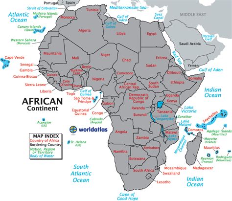 Africa Contenent Map