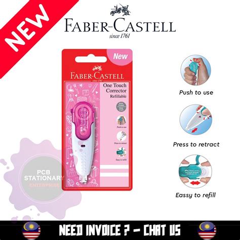 Faber Castell One Touch Corrector Correction Tape 1 S Shopee Malaysia