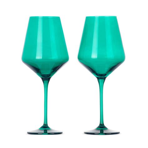 Colored Stemmed Reusable Plastic Wine Glasses Acrylic Bpa Free Plastic