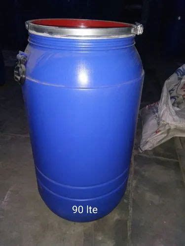 Chemicals Round Plastic Drums 90 Ltr For Chemical Storage Capacity