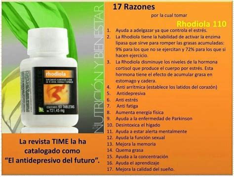 Diario Manzana Razones Para Tomar Rhodiola 110