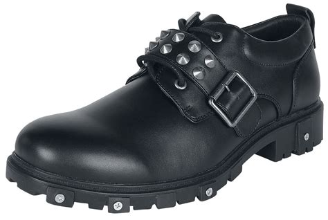 Black Creepers With Stud Details Gothicana By Emp Scarpe Stringate Emp