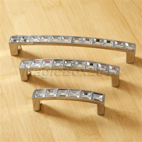 Modern Crystal Diamond Door Knob Cabinet Kitchen Wardrobe Cupboard Pull Handles Ebay