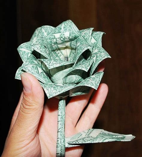 Step By Step Easy Dollar Bill Origami Flower Momfery