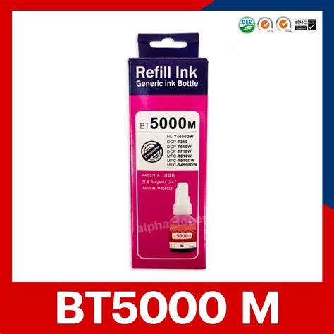 น้ำหมึก Refill Ink รุ่น Bt D60bk Bt5000cmy ใช้กับพริ้นเตอร์อิงค์เจ็ท Shopee Thailand