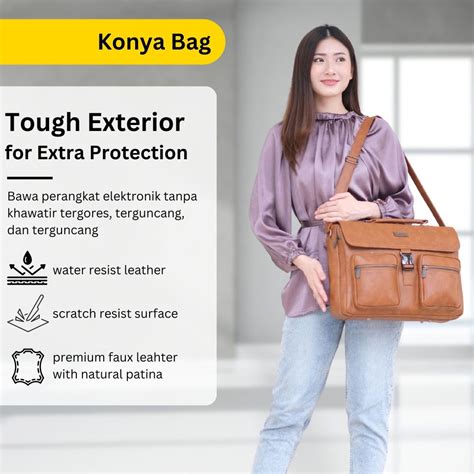 Jual Konya Bag By Manjua Tas Kerja Selempang Tas Kuliah Tas Laptop