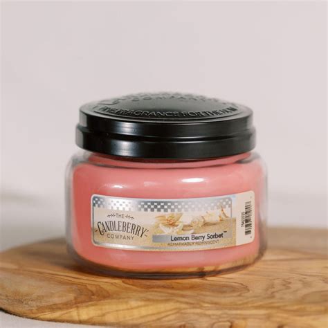 Lemon Berry Sorbet™ Small Jar Candle Candleberry Beach Collection The Candleberry® Candle