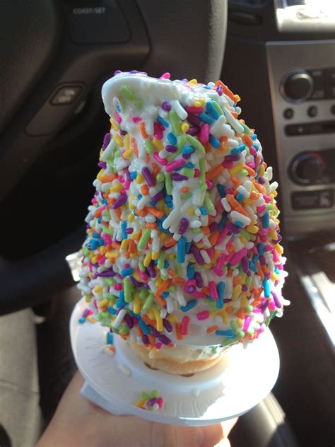 Vanilla Ice Cream With Rainbow Sprinkles