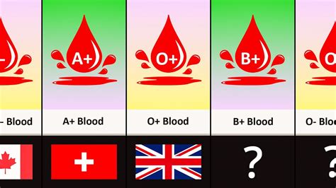 Most Common Blood Type From Different Countries YouTube