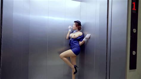 Chinese Flight Attendant Milf Elevator Sex Uncensored Dolly Princess