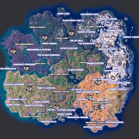 Fortnite Capítulo 5 Temporada 2 Todas Las Ubicaciones De Los Búnkeres