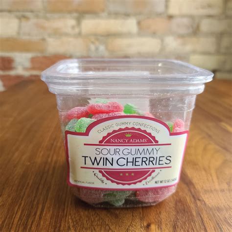 Nancy Adams Gummy Sour Twin Cherries — Cravings Gourmet Popcorn