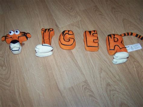 Pbs Kids Word World Magnetic Plush Tiger 5 Letters Wordworld T I G E R