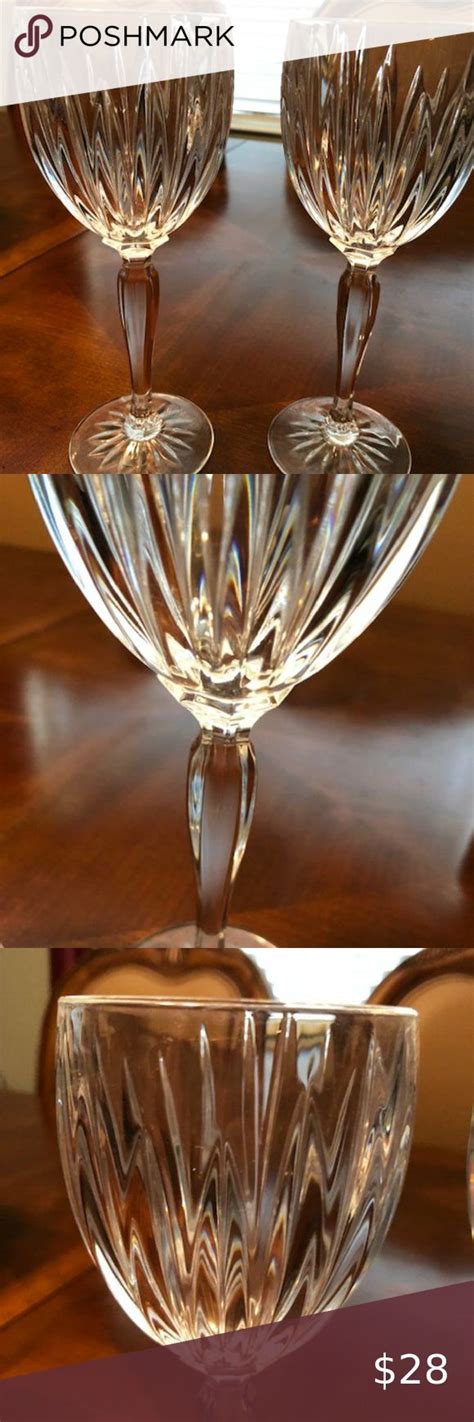 Cristal D Arques Durand Classic Wine Goblets Made In France Set Of 2