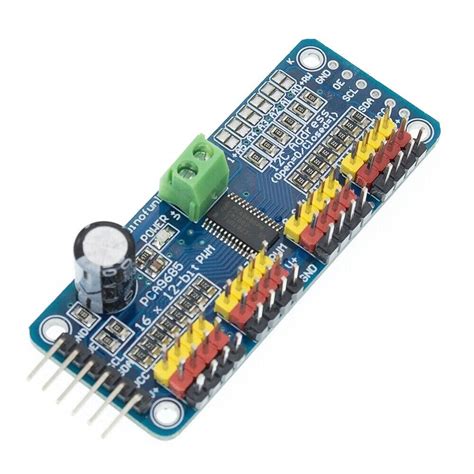 16 Channel PWM Servo Controller Module I2C PCA9685 12 Bit For LEDs And