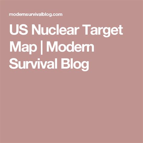 Us Nuclear Target Map Modern Survival Blog Nuclear Survival Blog Map