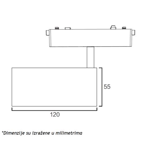 Magnetic Slim Reflektor Led W K V Dc Crni