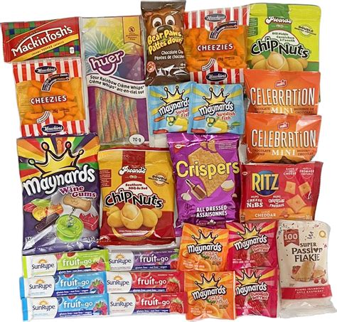 Canadian Snack Care Package - Variety Pack of Treats for Kids and ...