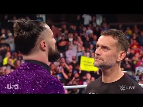 Wwe Raw Seth Rollins Confronts Cm Punk Tells Him That He