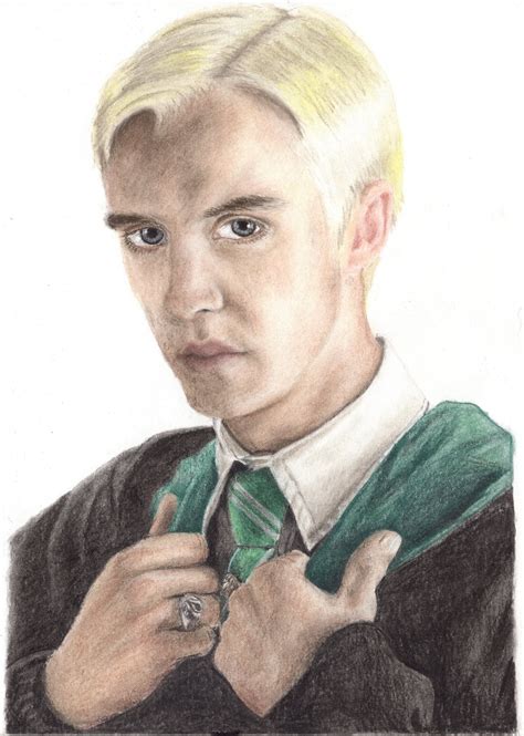 Drawing Print Draco Malfoy 2015 Etsy