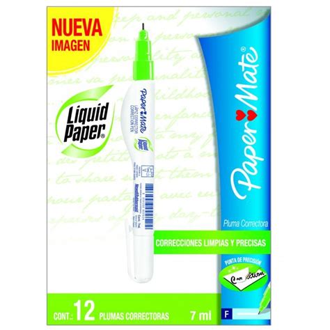 CORRECTOR LIQUIDO TIPO PLUMA LIQUID PAPER 7ML