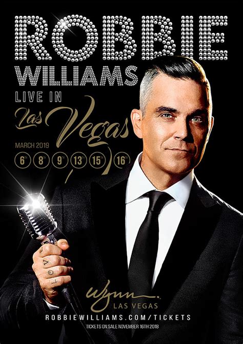 Robbie Williams Live In Las Vegas In 2019 Robbie Williams
