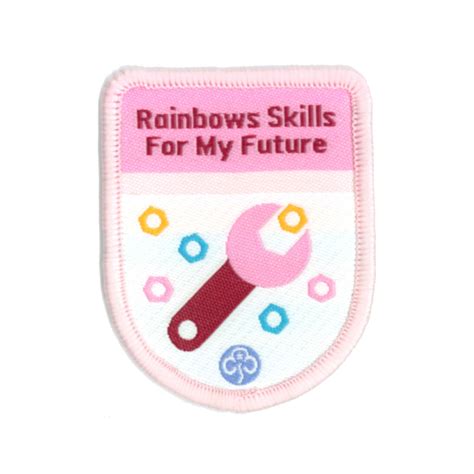 Rainbows Skills For My Future Theme Award Woven Badge Girlguiding