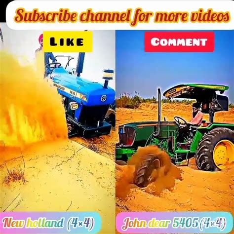 Tractor Front Tyres Stunt New Holland 3630💥🚜 Vs John Dear 5210🔥🚜