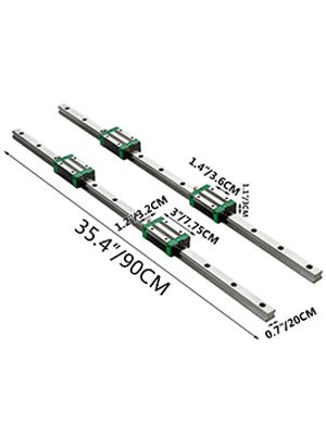 Vevor Hsr Mm Mini Rail Lin Aire Guidage Mouvement Rail Glissi Re