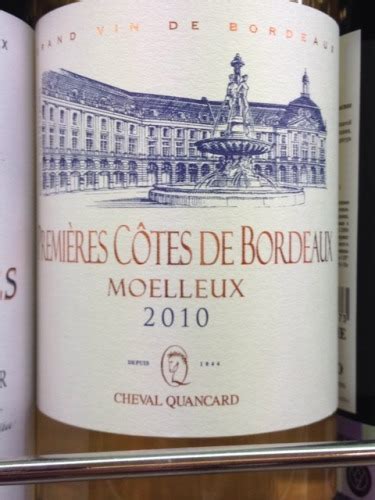 Cheval Quancard Premières Côtes de Bordeaux Moelleux Vivino US