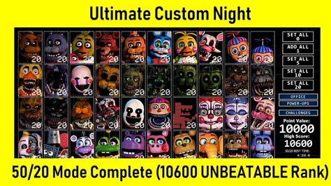 Lets Play Fnaf Ultimate Custom Night Game Unblocked Here Unblocked