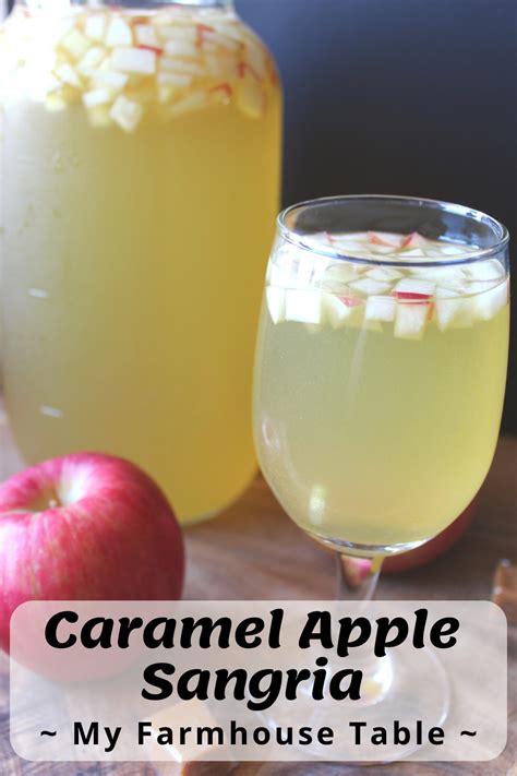 Caramel Apple Sangria My Farmhouse Table