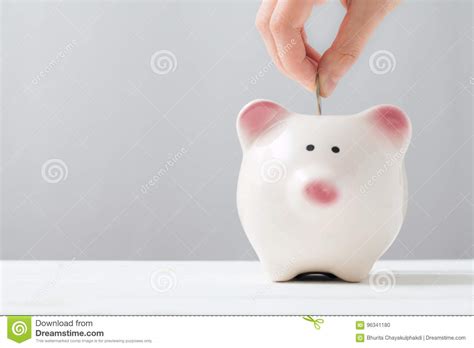 Piggy Bank Money Savings Concept Stock Photo Image Of Human