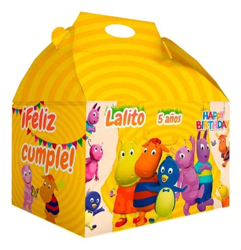 75 Caja Dulcera Bolo Fiesta Infantil Backyardigans Envío gratis