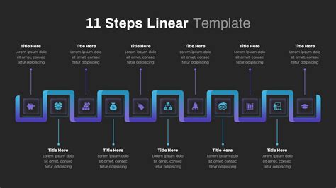 11 Steps Linear Powerpoint Template Slidebazaar