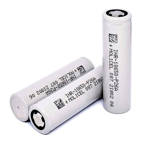 MOLICEL INR 18650 P26A 35A 2600MAH RECHARGEABLE BATTERY Vape Shop Sky