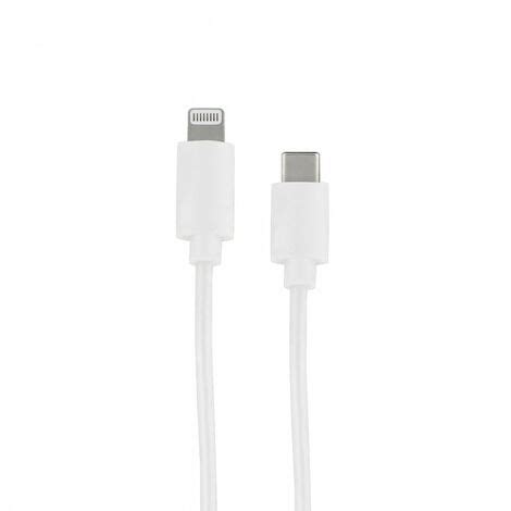 Câble MFI USB C pour iPhone iPad 1 m blanc