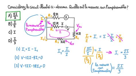 Vid O Question D Termination Du Courant Dans Un Circuit Combin Nagwa