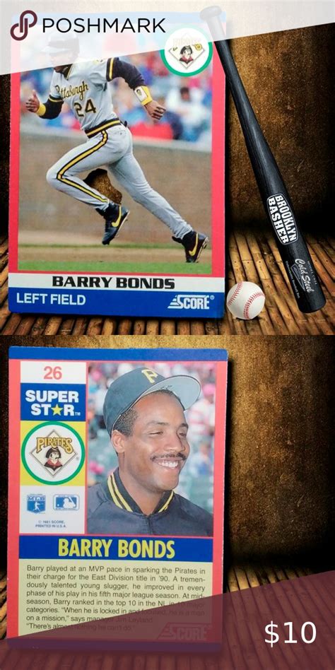 Baseball Card Barry Bonds Super Star Score Baseball Cards Barry