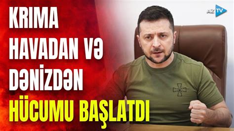 Ukrayna ordusu Krıma havadan və dənizdən hücuma keçdi yarımadada