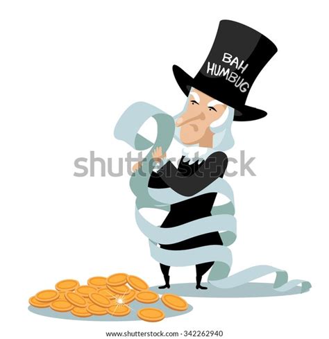 Cartoon Ebenezer Scrooge Bah Humbug Miser Stock Vector (Royalty Free) 342262940 | Shutterstock