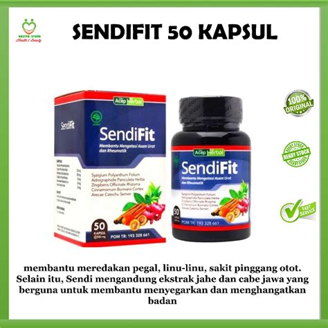 Jual Sendifit Obat Herbal Isi Kapsul Nyeri Sendi Asli Kapsul Alami