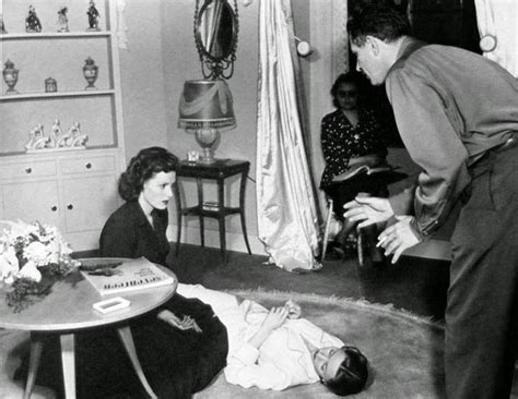 Nicholas Ray Directs Maureen Ohara And Gloria Grahame In A Scene From