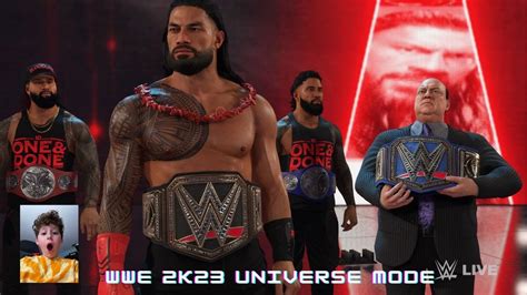 Wwe 2k23 Universe Mode Youtube