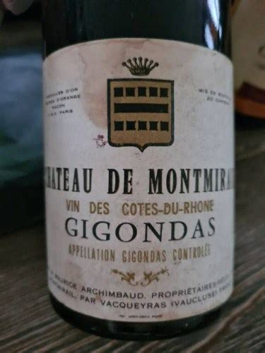 Château de Montmirail Gigondas Vivino US