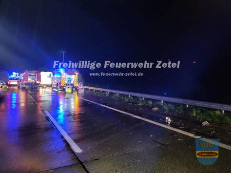 Verkehrsunfall BAB29 FR OL Freiwillige Feuerwehr Zetel